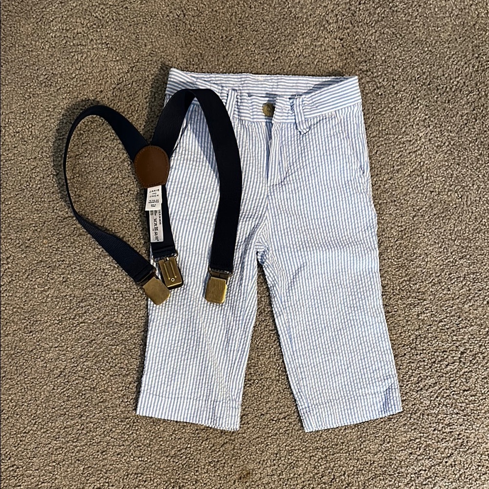 Janie and Jack Blue and White Casual Shorts